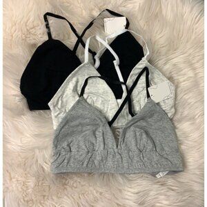 Bundle of Three Jersey Bralettes
